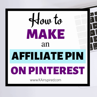 How To Create an Affiliate Pin