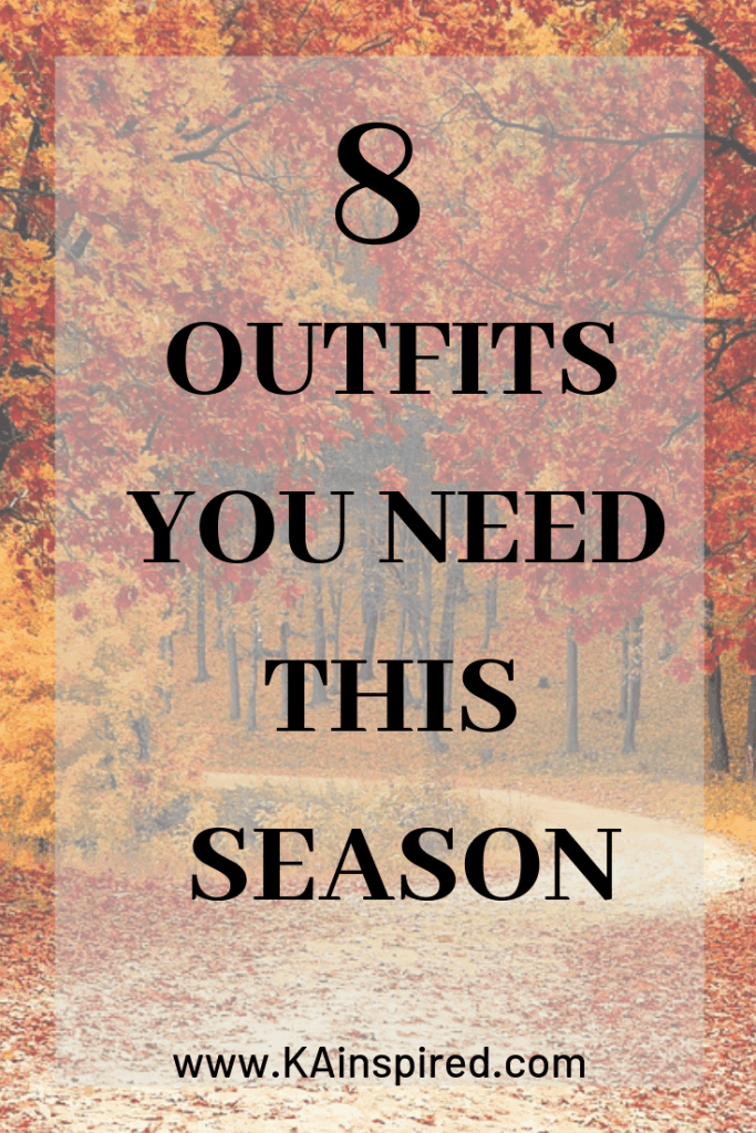 8 Outfits for this Season #fall #fallshion #winter #winterfashion #sweater #fashionideas #fallstyle #winterstyle #wardobe #KAinspired