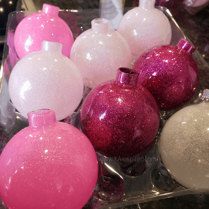 do it yourself glitter ornaments