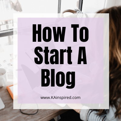 How To Start A Blog