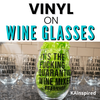 VINYL ON WINE GLASSES