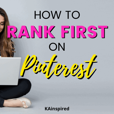 HOW TO RANK FIRST ON PINTEREST