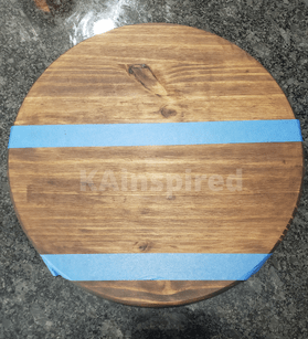 Stained Round Wood