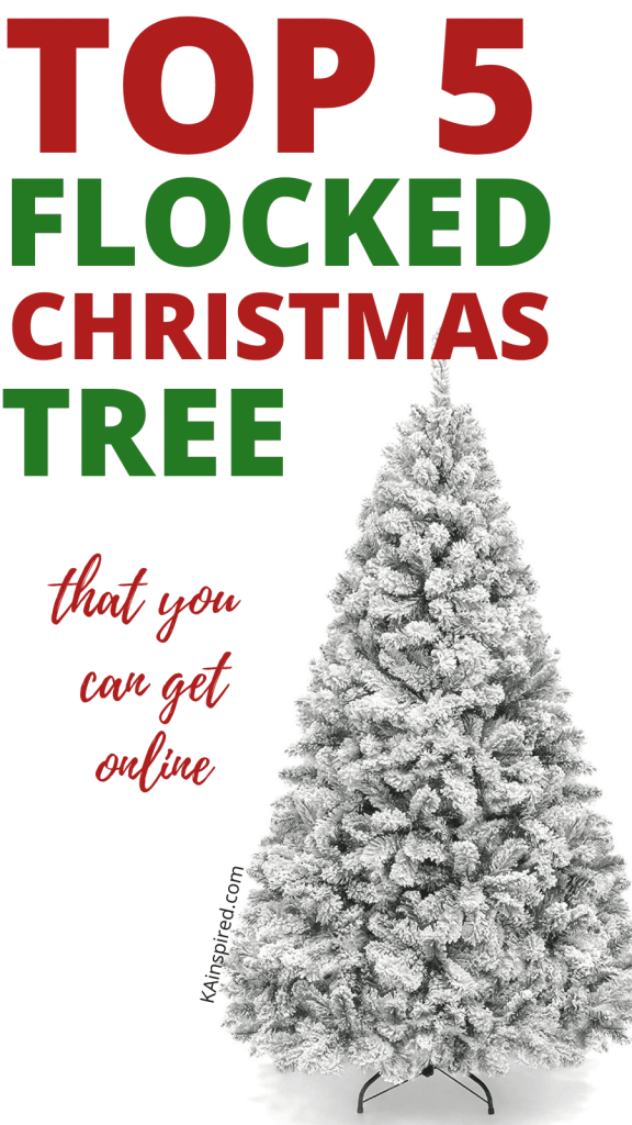 AFFORDABLE FLOCKED CHRISTMAS TREES