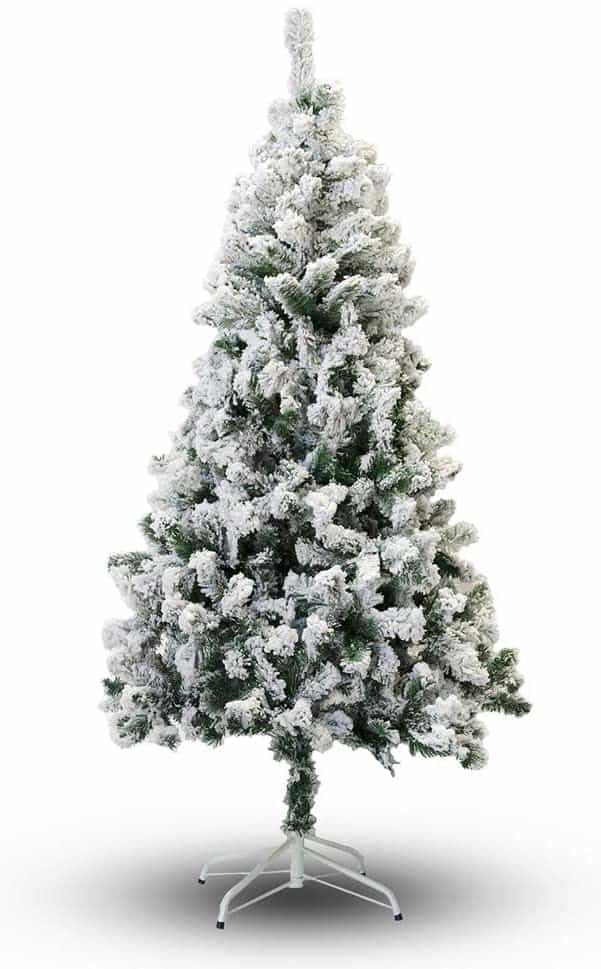 PERFECT HOLIDAY CHRISTMAS TREE, 6-FEET, FLOCKED SNOW