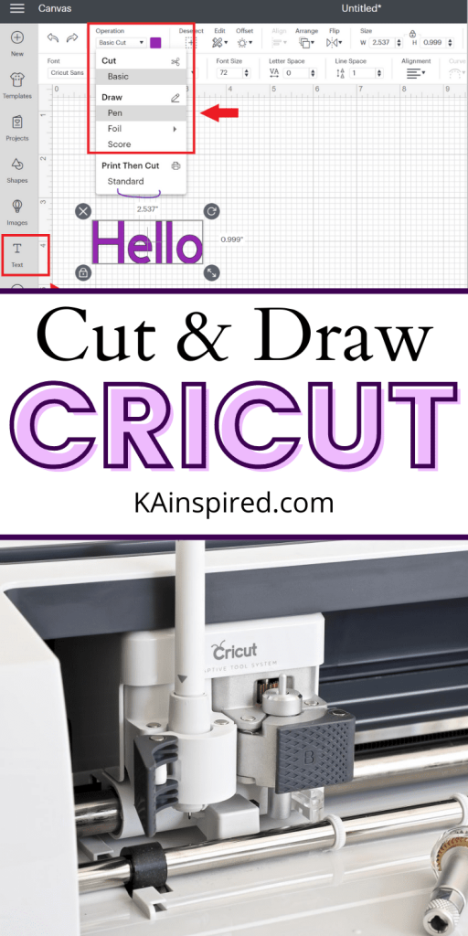 CUT AND DRAW WITH CRICUT