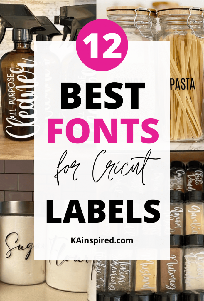 BEST CRICUT FONTS FOR LABELS