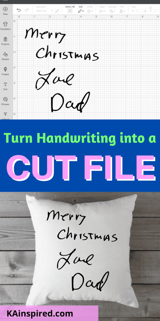 HOW TO TURN HANDWRITING INTO A CUT FILE