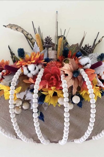 DOLLAR TREE PUMPKIN WREATH IDEAS