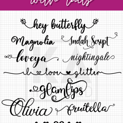 FREE CRICUT FONTS WITH TAILS AND EXTRA GLYPHS