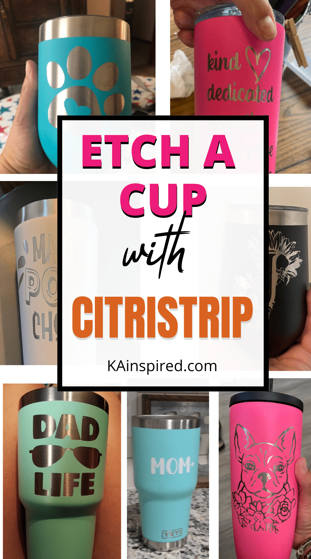 How to Etch Tumblers with Citristrip Gel - Daily Dose of DIY