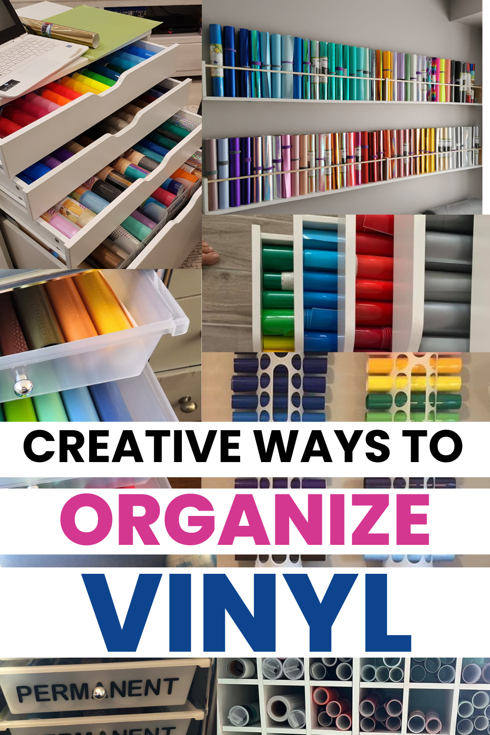 CREATIVE WAYS TO ORGANIZE CRICUT VINYL - KAinspired